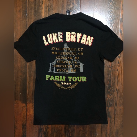 Luke Bryan Farm Tour Concert Shirt 2022 Tractor Ladies Small - Picture 2 of 8